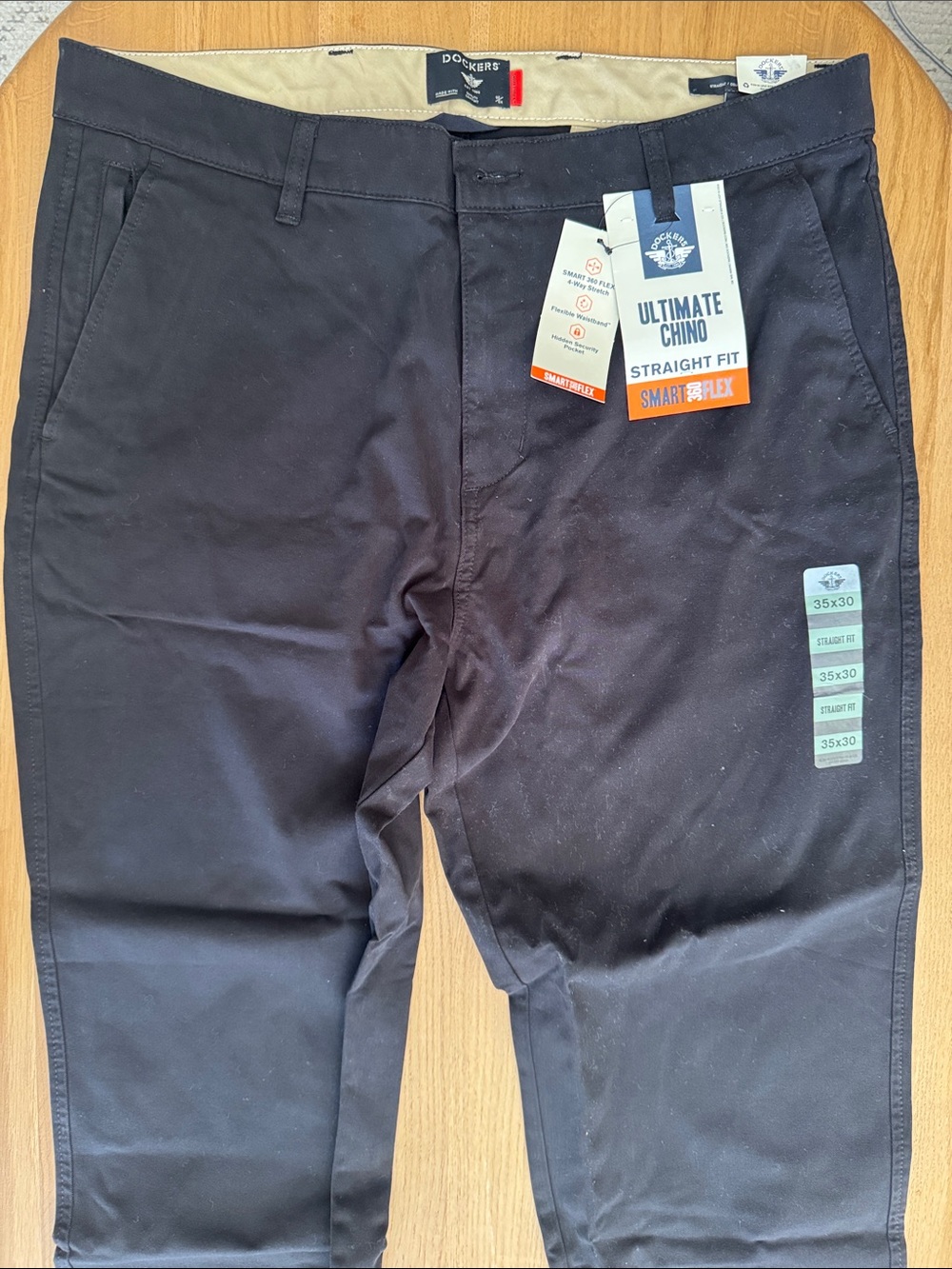 Dockers Black Straight Fit Ultimate Chino Pants